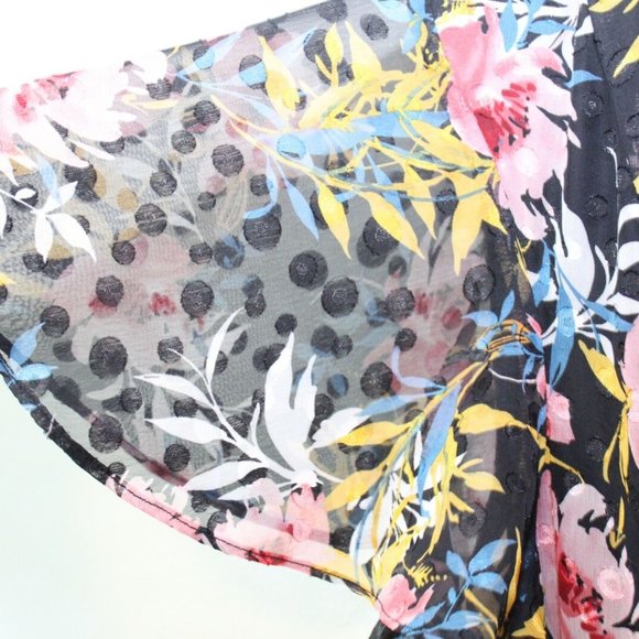 Lane Bryant Textured Floral Midi Maxi Maxi Dress Tie Belt Plus Size 26 H13023 - Picture 7 of 12